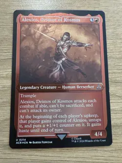🇬🇧 MTG Assassin’s Creed - Alexios, Deimos of Kosmos #214 Etched Foil Rare NM - Image 1