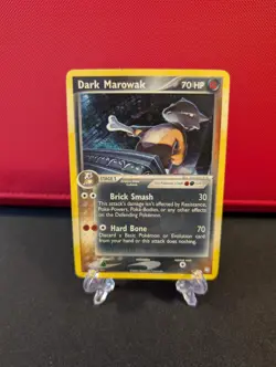 Pokemon Dark Marowak Holo Rare EX Team Rocket Returns 7/109 2004 - Image 1