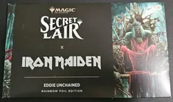 MTG Secret Lair x Iron Maiden Eddie Unchained Rainbow Foil Edition SEALED - Image 1