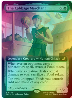 The Cabbage Merchant - Foil - Extended Art Avatar MTG - Image 1