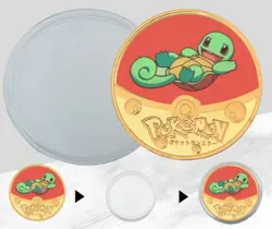 Pokemon Coins Gold Plated Collectibles Gift Set Commemorative Birthday - Image 3