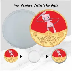 Pokemon Coins Gold Plated Collectibles Gift Set Commemorative Birthday - Image 4