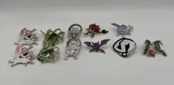 Official Licensed Pokemon Metal Enamel Pin Lot Of 11 Pins TCG-All Have Backs - Image 1