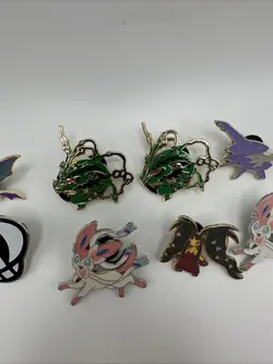 Official Licensed Pokemon Metal Enamel Pin Lot Of 11 Pins TCG-All Have Backs - Image 3