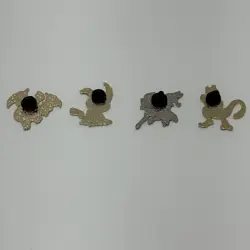 Pokemon TCG Officially Licensed 4 Metal Pin Lot: Charizard Mewtwo Mimikyu Zacian - Image 3
