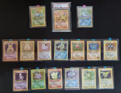 Pokemon Base Set Unlimited English Complete 100% 102/102 WOTC - Charizard Psa5 - Image 1