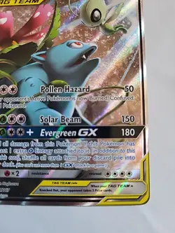 Pokemon TCG - Celebi & Venusaur GX Tag Team SM167 Alt Art Promo Sun & Moon - Image 4
