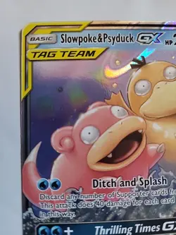 Pokemon Sun and Moon Unified Minds Slowpoke Psyduck GX Tag Team 35/236 Full Art - Image 2