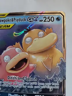 Pokemon Sun and Moon Unified Minds Slowpoke Psyduck GX Tag Team 35/236 Full Art - Image 3