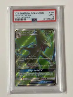 Sceptile GX Full Art PSA 9 2018 Pokemon Sun & Moon Lost Thunder Full Art - Image 3
