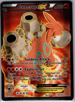 Camerupt EX 146/160 XY - Primal Clash - Pokemon Card - LP - Image 1