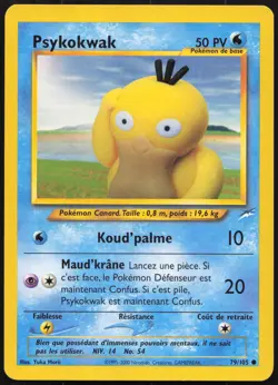 Carte Pokemon Psykokwak 79/105 Neo Destiny Francais - Image 1