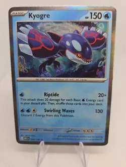 Kyogre 034/132 Me01: Mega Evolution Reverse Holo Pokemon Card - Image 2