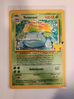Pokemon TCG Venusaur Holo Rare Card 15/102 Celebrations 25th Anniversary - Image 1