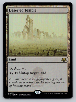 Deserted Temple FOIL - MTG - Modern Horizons 3 - Image 1