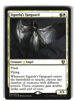 SIGARDA'S VANGUARD Midnight Hunt Commander #8 MIC(NM+)(MTG) - Image 1