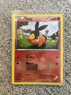 Pokemon Tepig Crosshatch Holo League Promo B&W 15/114 Near Mint - Image 1