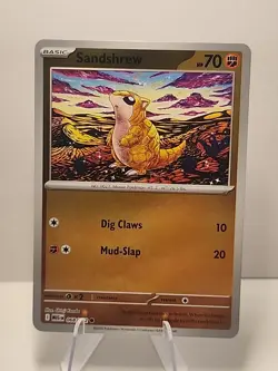 Sandshrew 068/132 Me01: Mega Evolution Reverse Holo Pokemon TCG NM - Image 1