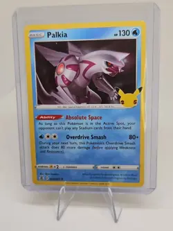 Pokemon TCG Palkia 004/025 Anniversary Celebrations Holo Rare CONDITION 10/10 - Image 1