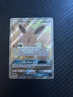 Pokemon TCG Eevee GX SM233 Full Art Black Star Promo Sun & Moon - Image 1