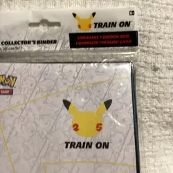 Pokemon 25th Anniversary Jumbo Pikachu First Partner Collector's Binder SEALED 820650809606 - Image 3