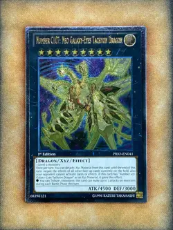 Yugioh Number C107: Neo Galaxy-Eyes Tachyon Dragon PRIO-EN041 Ultimate 1st LP - Image 1