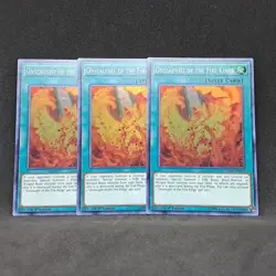 3x Onslaught of the Fire Kings HISU-EN055 1st Edition Super Rare NM Yu-Gi-Oh! - Image 3