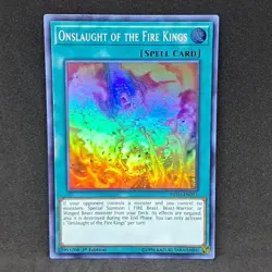 3x Onslaught of the Fire Kings HISU-EN055 1st Edition Super Rare NM Yu-Gi-Oh! - Image 4