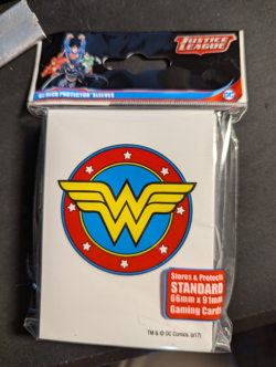 1x 65 Pack of Ultra Pro Wonder Woman Deck Protector Sleeves - For Gaming Cards - Image 1