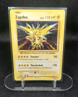 Pokemon TCG Zapdos Evolutions 42/108 Holo Holo Rare - Image 1