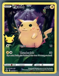 Pokemon TCG Pikachu 005/025 Holo 25th Anniversary Celebrations Holo Card - Image 5