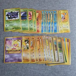 35 Japanese Neo Revelation Pokemon Cards Bundle Lot Original Bulk WOTC Old Back - Image 1