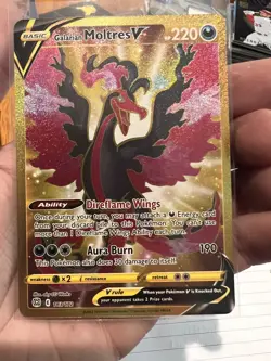 Pokemon TCG Galarian Moltres V Sword & Shield: Brilliant Stars 183/172 Holo... - Image 1