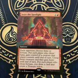 Seize the Spotlight (Extended Art/Borderless) [New Capenna] Magic MTG - Image 1