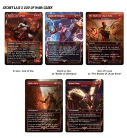 🔥 MTG Secret Lair Playstation Foil PRESALE God of War: Greek (SEE REVIEWS)🔥 - Image 1