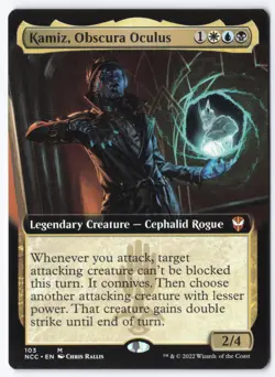 Kamiz, Obscura Oculus (Extended Art) M Commander: Streets of New Capenna 103 NM - Image 1