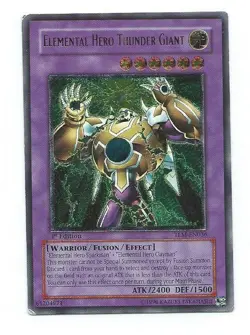Yugioh! Elemental Hero Thunder Giant Ultimate Rare 1st Edition TLM-EN036 First - Image 1