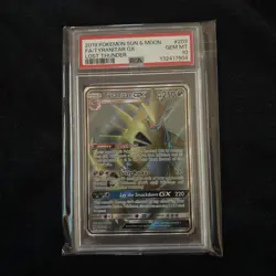 2018 POKEMON SUN & MOON LOST THUNDER #203 FULL ART/TYRANITAR GX PSA 10 - Image 1