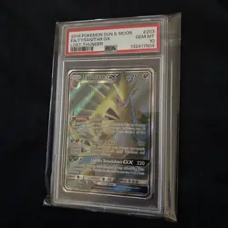 2018 POKEMON SUN & MOON LOST THUNDER #203 FULL ART/TYRANITAR GX PSA 10 - Image 4