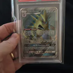 2018 POKEMON SUN & MOON LOST THUNDER #203 FULL ART/TYRANITAR GX PSA 10 - Image 5