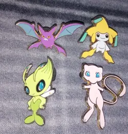 Pokemon TCG Official 2016 Mew. Lof Of 4 Enamel Pins. Free Shipping. Pokemon - Image 1