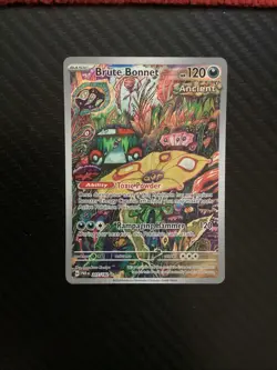 Pokemon Brute Bonnet Illustration Rare 207/182 PAR Paradox Rift NM - Image 1