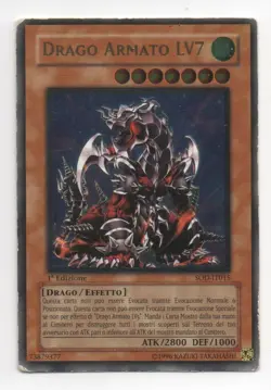 Yugioh! Armed Dragon LV7 ITALIAN Ultimate Rare 1st Ed. SOD-EN015 First Edition - Image 1