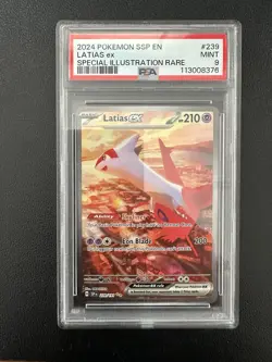 2024 Pokemon Latias EX Special Illustration Rare 239/191 Surging Sparks PSA 9 - Image 1