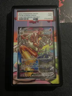 Pokemon SWSH06 Chilling Reign Blaziken VMAX #201/198 Alternate Art Secret PSA 9 - Image 1