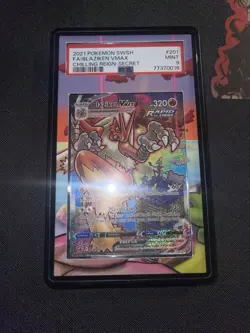 Pokemon SWSH06 Chilling Reign Blaziken VMAX #201/198 Alternate Art Secret PSA 9 - Image 3