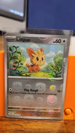 Lillipup 074/086 MASTERBALL HOLO NM - White Flare Pokemon TCG ENGLISH - Image 1