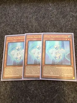 Yugioh 3x Spectral, Dragon Ruler of Flickers ALIN-EN018 Ultra Rare NM 1st - Image 1