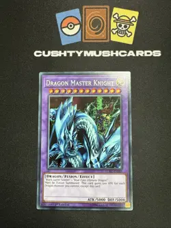 YUGIOH DRAGON MASTER KNIGHT SECRET RARE LCKC-EN065 1ST EDITION - Image 1
