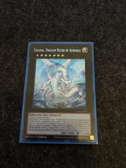 Chasma, Dragon Ruler Of Auroras Secret Rare 1st Edition ALIN-EN047 Yugioh - Image 1